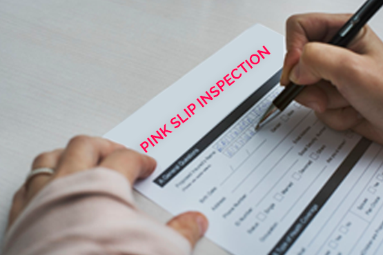 pink slip inspection